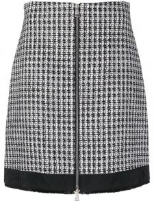 Юбка А-силуэта из твида Moncler, белый