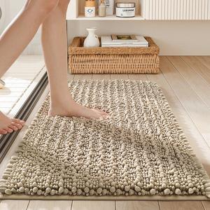Dajiang Ковер 40х60 см из плюша для ванной комнаты, не скользящий, впитывающий, устойчивый к загрязнениям, цвет Shada