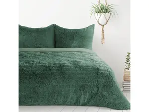 Постельное белье TIFFANY 220x200 см зеленый мех Eurofirany