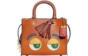 Rogue Cow Leather Одноплечевая Сумка Средний Размер Женская Коричневая COACH