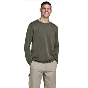 Свитер Jack & Jones Leo Knit Crew Neck, зеленый