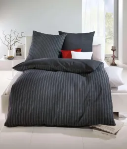 Двустороннее постельное белье антрацит 1x 135x200 см + 1x 80x80 см Kaeppel