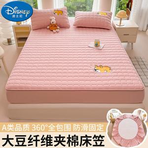 Disney Простыня на резинке 150х200 см, стеганая, водонепроницаемая, моющаяся, цвет Corgi - Pink