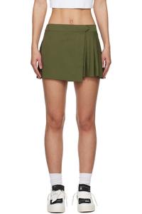 Савана мини-юбка Off-White, зеленый