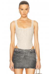 Боди The Attico, Fade Ecru