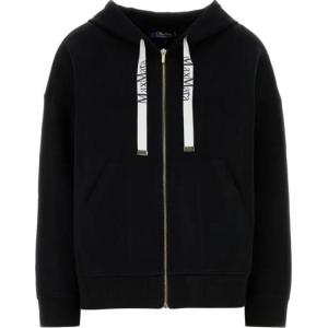 Худи с молнией и кулиской 'S MAX MARA, черный