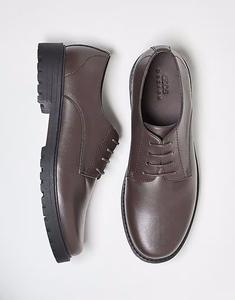 Туфли на шнуровке на рифленой подошве ASOS DESIGN коричневого цвета