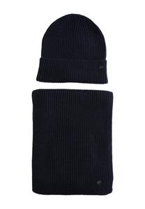 Шапка WE Fashion SET, Blue/Dark Blue