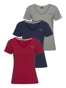 Футболка синего, серого и красного цветов H.I.S.