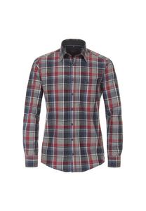 Рубашка свободного кроя в клетку Casamoda, красный