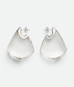Fin earrings BOTTEGA VENETA, прозрачный