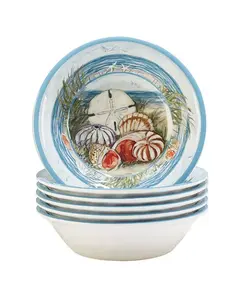 Набор из 6 универсальных мисок Seacoast размером 7,5" x 2", сервиз на 6 персон Certified International, miscellaneous