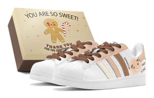 SUPERSTAR Couple's, Sweet Bear, милый, антивозрастной, удобный универсальный низкий кроссовок для скейтборда Adidas Originals, коричневый