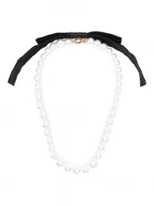 Жемчужное ожерелье с бантом Vivetta, черный