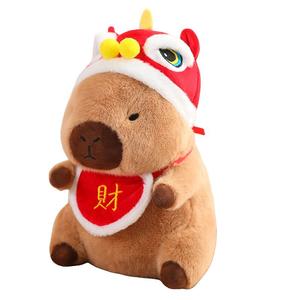 Львиная капибара, плюшевая игрушка капибара высотой 20см/30см/40см Love of wormwood