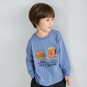 Футболка с длинными рукавами с разнообразными графическими принтами Branshes, цвет 77_B Gray Burger