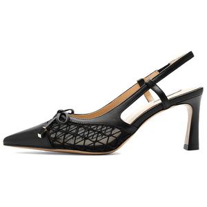 Туфли на тонком каблуке высотой 8 см для женщин NINE WEST, Black