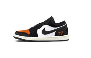 Jordan Air 1 Black Cute Labubu низкие винтажные баскетбольные кроссовки Unisex Black Gray