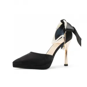 Zubumei Тонкие каблуки на шпильке для женщин черные, цвет Black