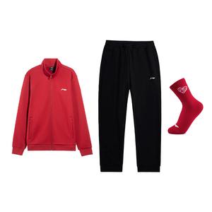Li Ning Casual Sportswear Men's Li-Ning, vintage красный top+черный pants (includes socks)