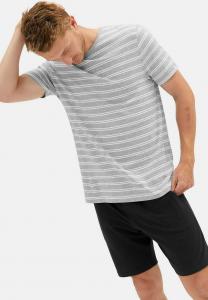 Пижамный комплект Marks & Spencer STRIPED SET, Grey Mix/Multi-Coloured