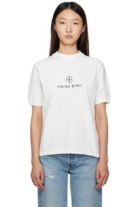 Футболка с монограммой Jaylin Anine Bing, цвет ivory