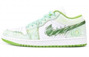 Кроссовки Air 1 для скейтбординга, износостойкие, унисекс, светло-зеленые Jordan, Light Green