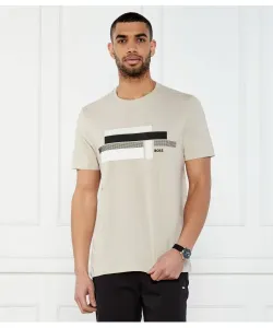 Футболка «Глэмпинг» Relaxed fit Boss Green, бежевый