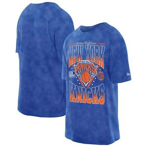 Мужская футболка new york knicks old school sport vintage wash синяя New Era