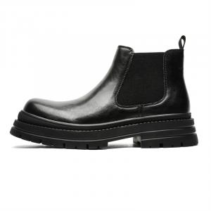 WEISHIBANGWEI Короткие мужские ботинки челси, черные