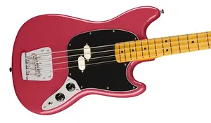 Бас-гитара Fender American Professional Classic Mustang с грифом из клена, цвет Faded Dakota Red, ПРЕДЗАКАЗ