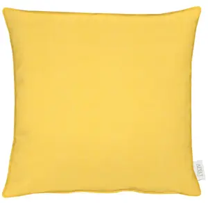 АПЕЛЬТ декоративная подушка "Моррис", чехол на подушку с наполнителем, 1 шт APELT 45х45 см, цвет gelb + unifarben