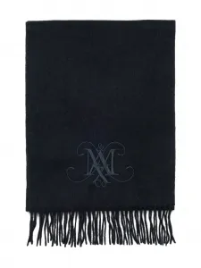 Шерстяной шарф MAX&Co. Kids, черный