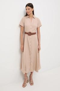 Платье с добавлением льна Medicine, бежевый