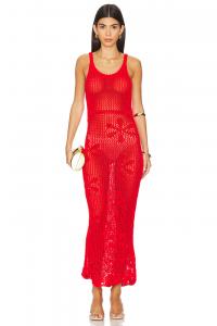 X revolve трикотажное платье emma Asta Resort, цвет rossa