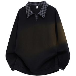 Футболка с длинным рукавом Unisex X1617, черный [fleece-lined]