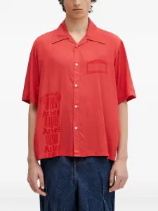 Рубашка Ancient Column с короткими рукавами Aries, красный
