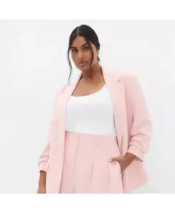 Блейзер Abbie Plus Size CITY CHIC, розовый