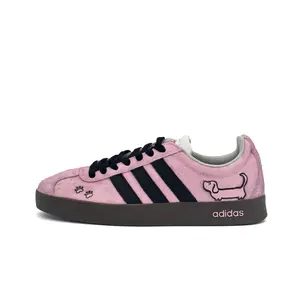 Adidas Кроссовки для скейтбординга VL COURT 2.0 Rice Noodle Ink Wash устойчивые к истиранию низкие женские розовые