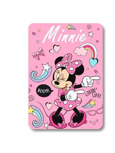 Disney Minnie Mouse Мягкое детское одеяло Disney с Минни Маус, розового цвета, для дополнительного комфорта