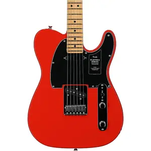 Электрогитара Fender Player II Telecaster с грифом из клена, кораллово-красного цвета
