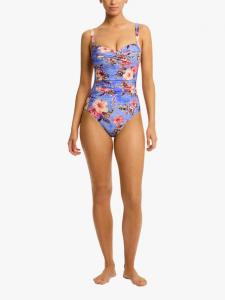 Купальник Blue Hawaii с перекрученным лифом Sea Level, Iris/Multi