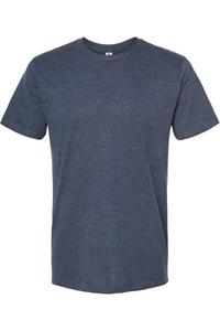 Футболка унисекс из смеси хлопка премиум-класса Tultex, цвет navy heather