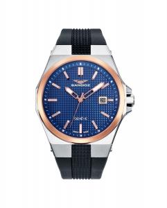 Мужские часы на силиконовом ремешке коллекция Caractere Sandoz, черный