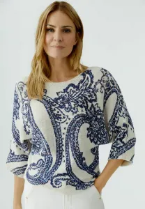 Джемпер Oui, White/Blue