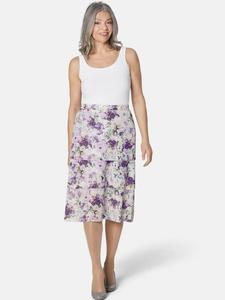 Юбка длиной до колена GOLDNER, цвет waldbeere/lindgrün