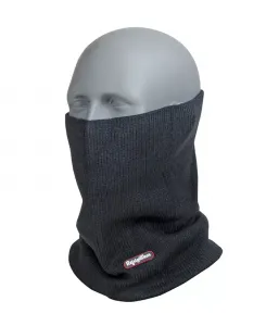 Мужской трикотажный шейный платок - теплый зимний утеплитель для шеи и комфорта в холодную погоду Refrigiwear, черный