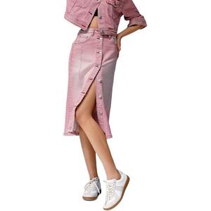 Повседневная длинная юбка женская розовая Levi’S