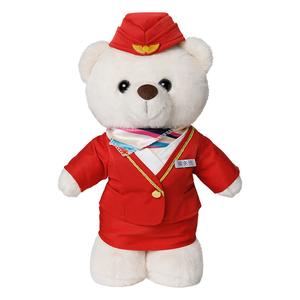 Плюшевая кукла капитан и стюардесса стоячий медведь высота 30см Shu family