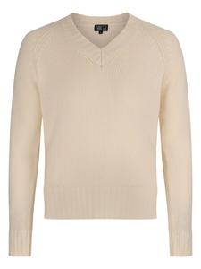 Свитер с v-образным вырезом CASH-MERE.CH Sweater, цвет ecru/light beige